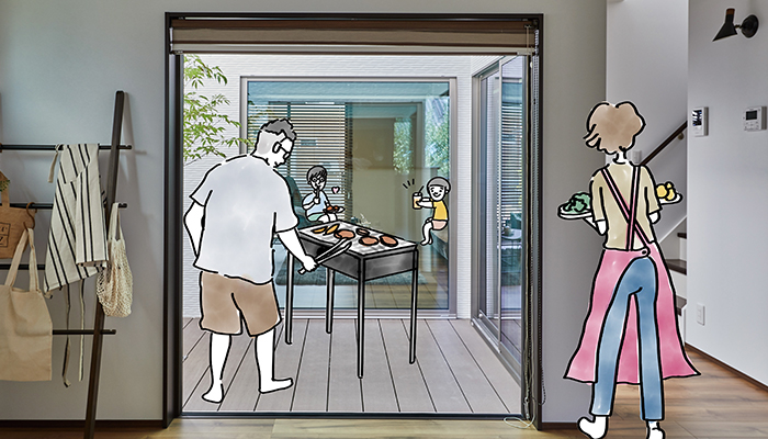 家でも外空間を楽しむ暮らし