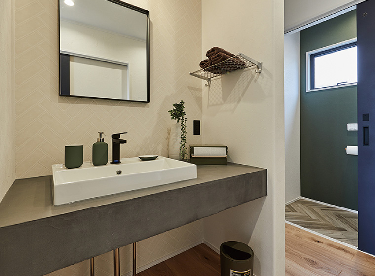 ただいま手洗い動線