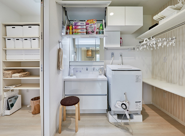 移動の少ない洗濯動線